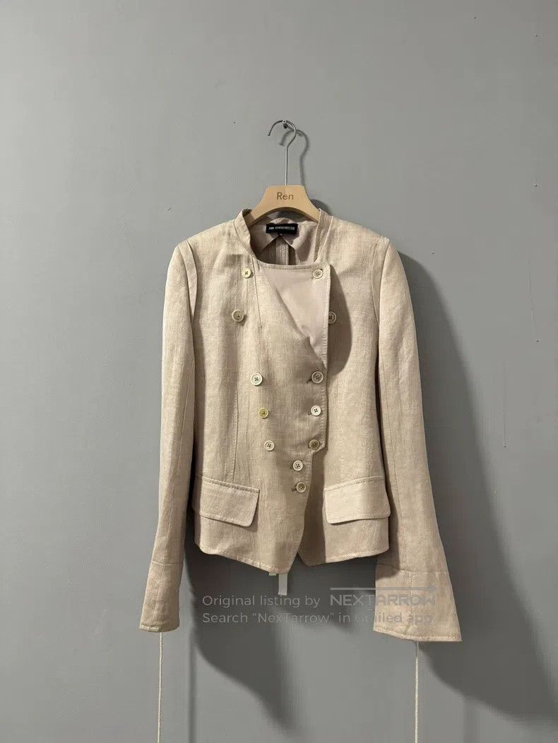 Ann Demeulemeester Ann Demeulemeester 40 Pale Pink Double-breasted Drawstring Size S / US 4 / IT 40 - 4 Thumbnail