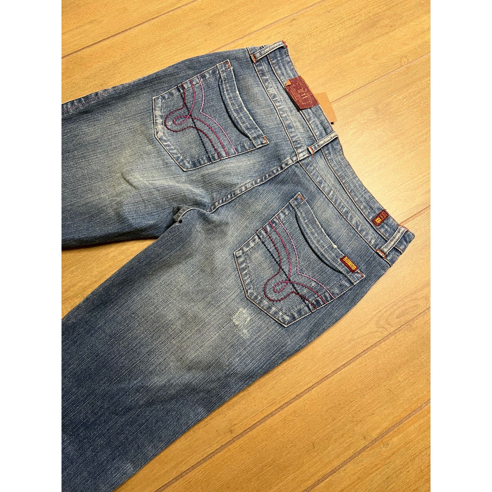 Vintage Vintage Bongo Flare Jeans Womens Size 11 Y2K Low Rise Size 31" - 12 Thumbnail