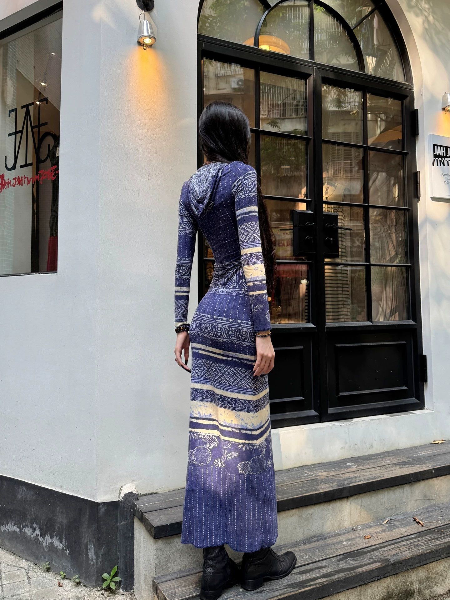 Jean Paul Gaultier JPG Vintage Stretch Hooded Dress 34-76-150 Size XS / US 0-2 / IT 36-38 - 7 Thumbnail