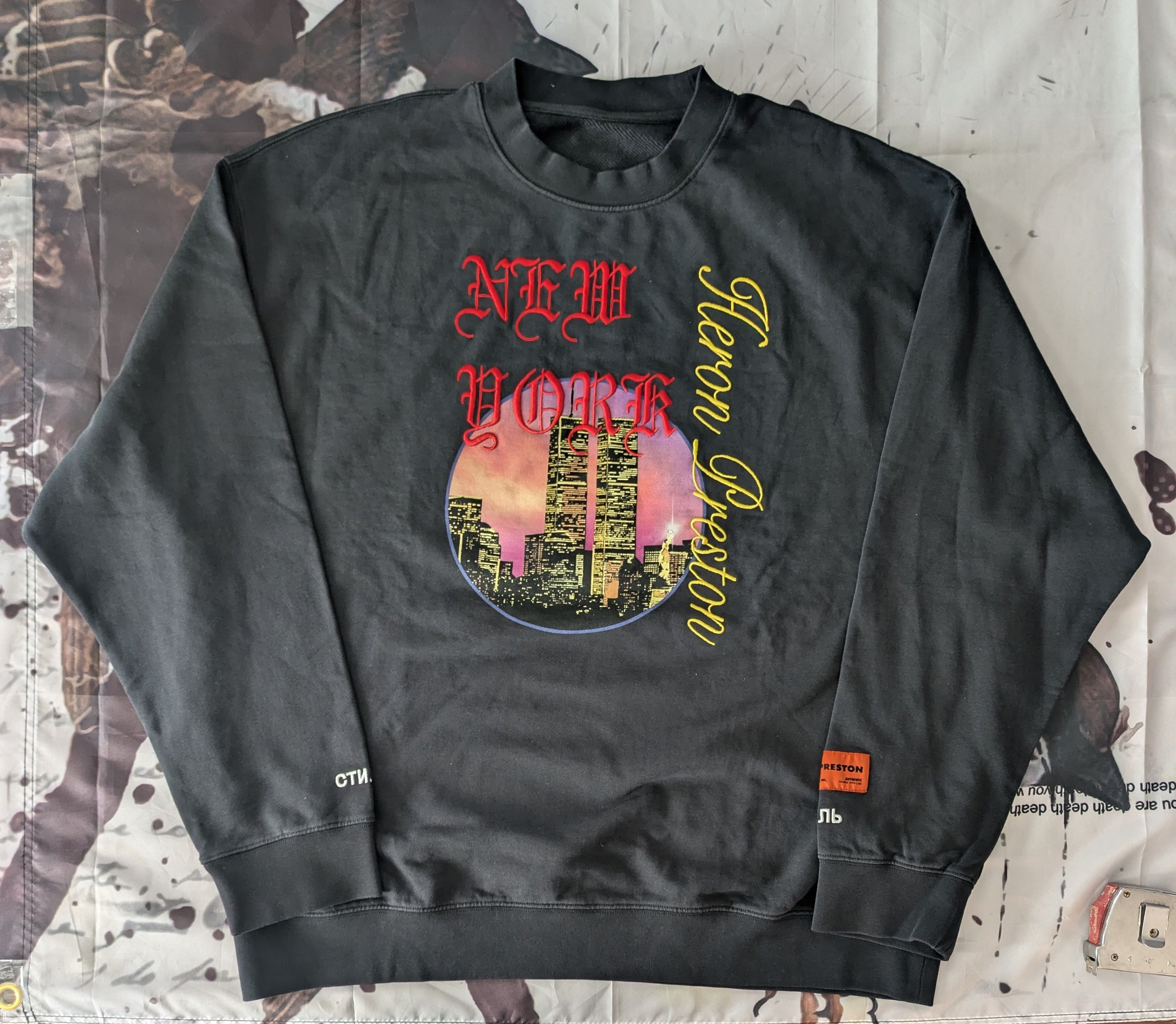 Heron Preston Twin Towers Crewneck Size US XL / EU 56 / 4 - 1 Thumbnail
