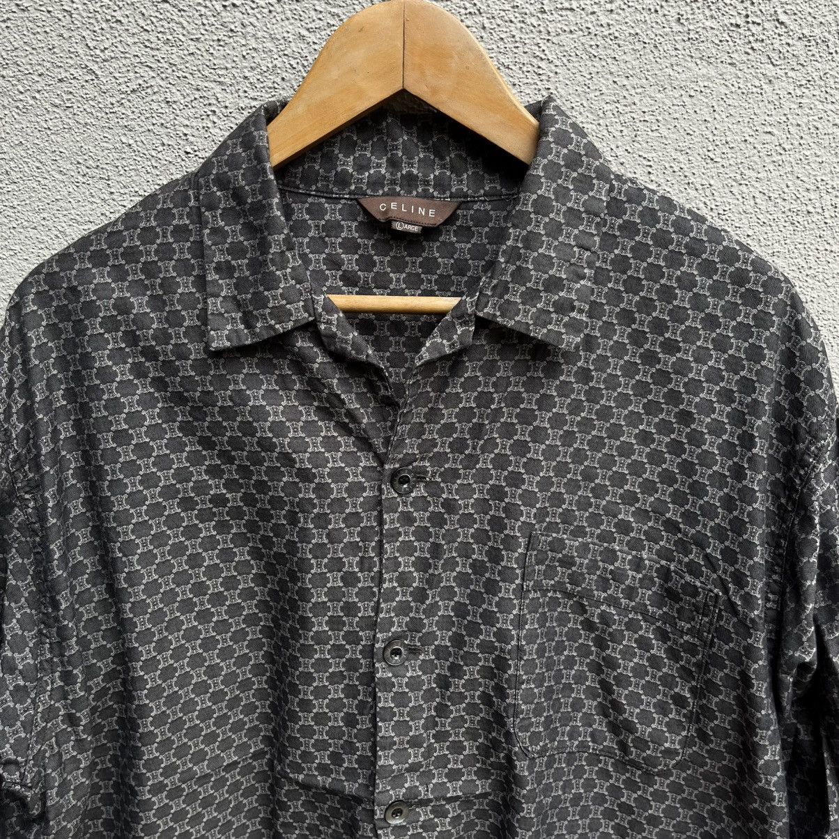 Celine CELINE monogram shirt Size US L / EU 52-54 / 3 - 3 Thumbnail