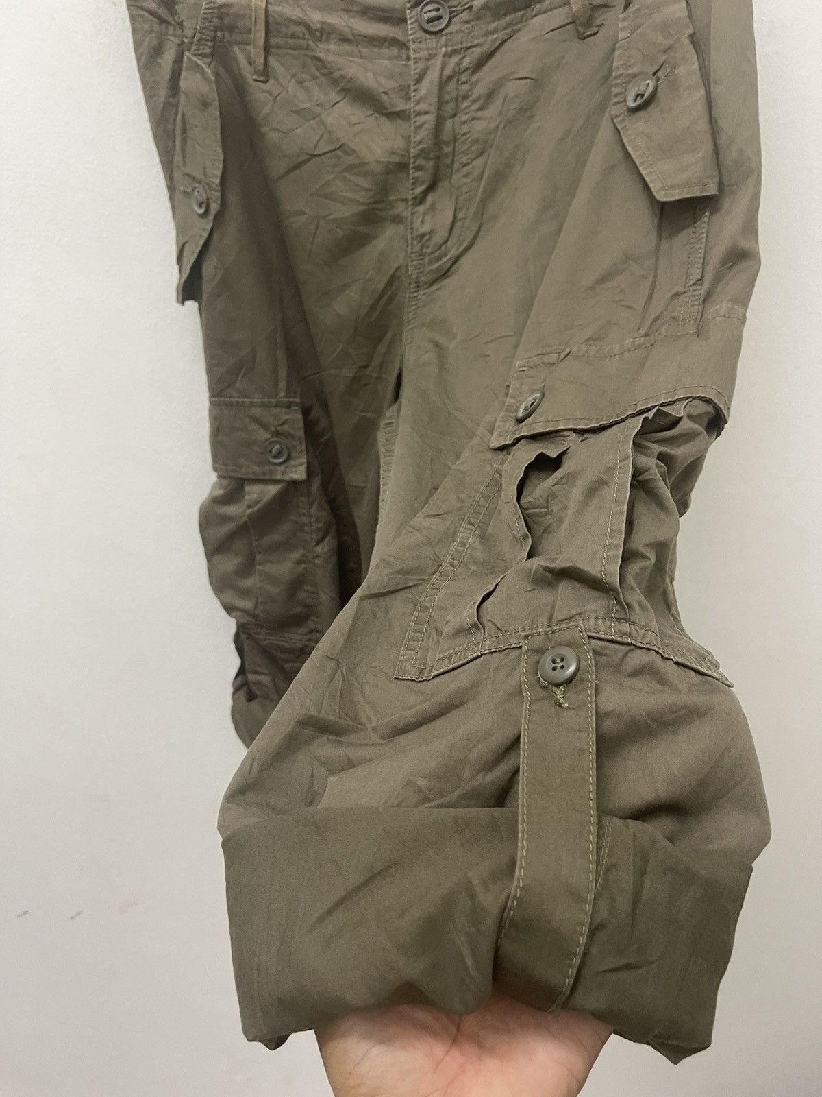 If Six Was Nine Rare BACK NUMBER Cargo Military 2 Ways Pant Size US 31 - 4 Thumbnail