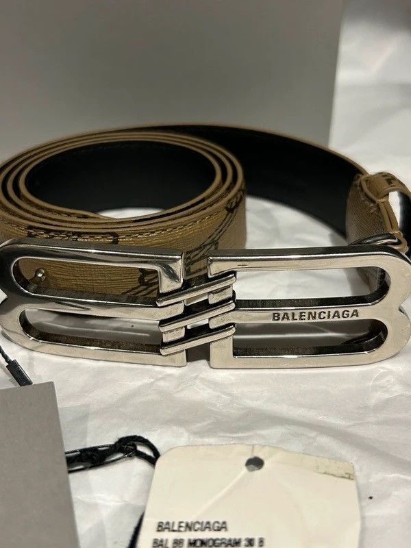 Balenciaga BALENCIAGA MONOGRAM BELT Size 32 - 3 Thumbnail