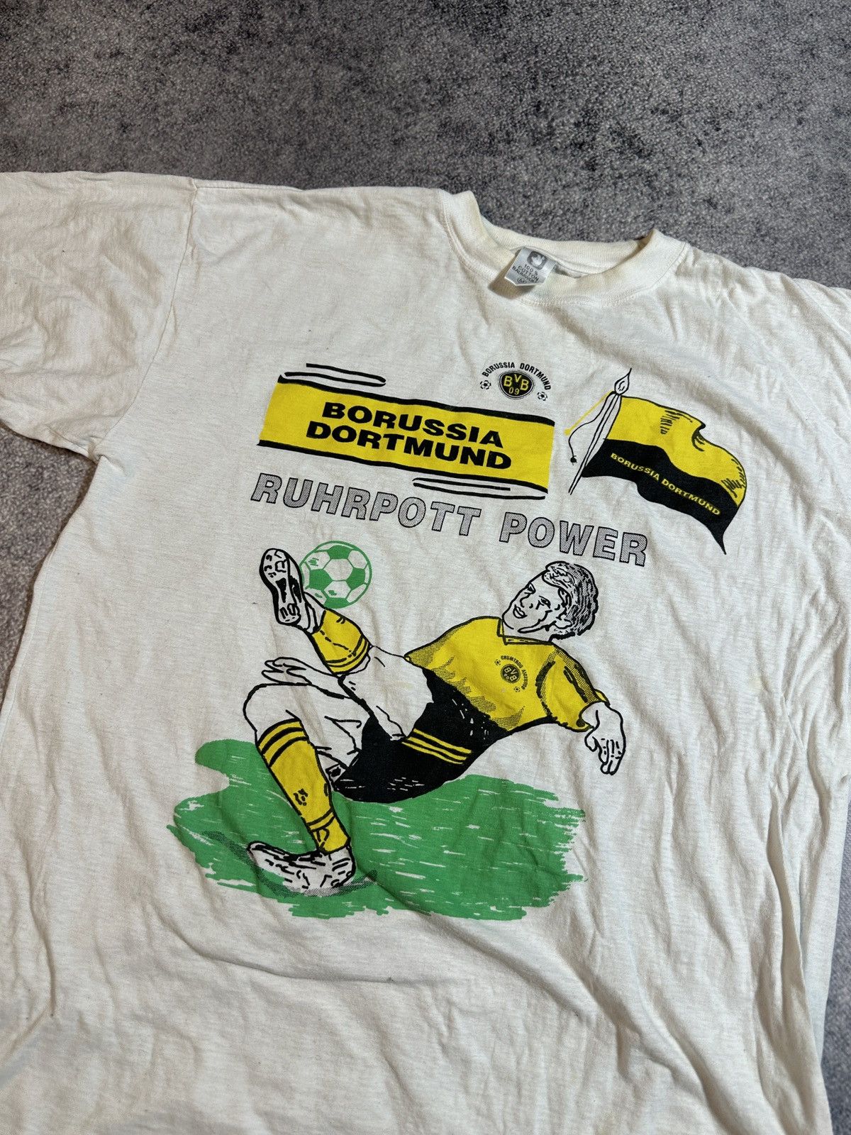 Vintage Vintage Borussia Dortmund Soccer T-shirt Rare M Merch Size US M / EU 48-50 / 2 - 2 Thumbnail