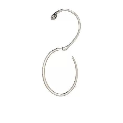 Celine o1bcso1str1024 Size: OS / Snake Pattern Earrings in Silver Size ONE SIZE - 2 Thumbnail