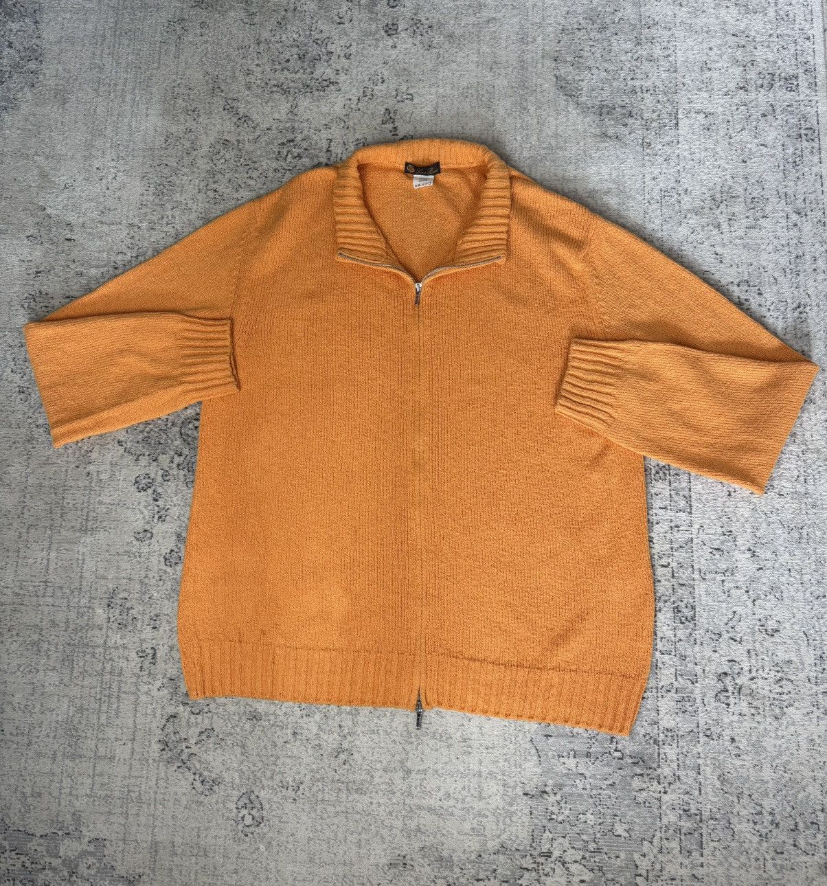 Loro Piana Loro Piana High Quality Orange Zip Sweater Knit Old Money Size US XL / EU 56 / 4 - 13 Thumbnail