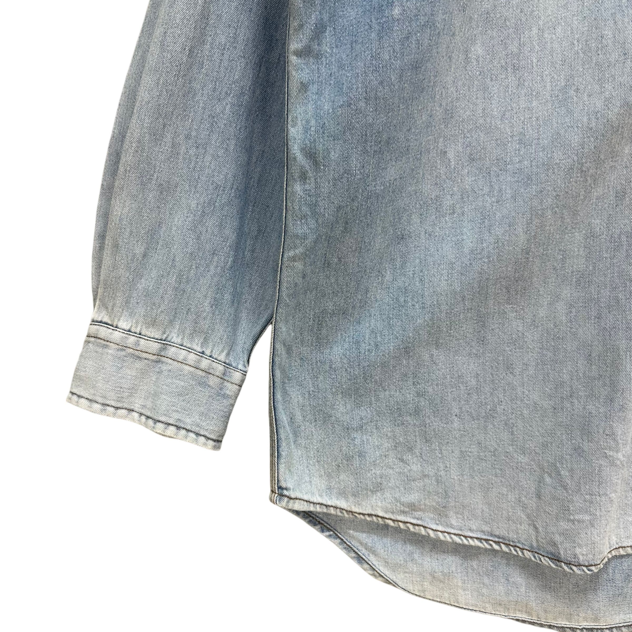 Vintage 90's LUCKY STRIKE Denim Button Shirt #A6-0147 Size US XL / EU 56 / 4 - 5 Thumbnail