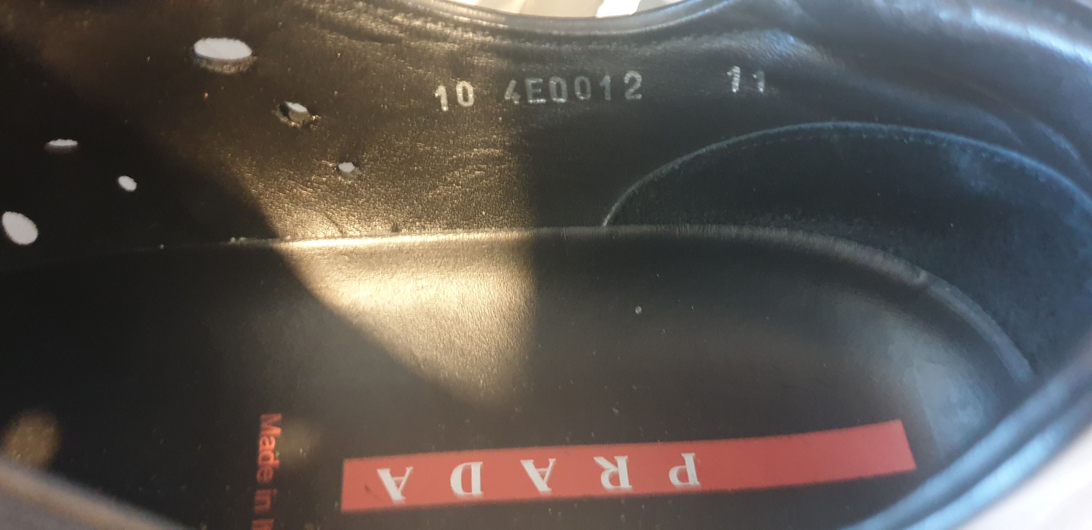 Prada Prada sport (Linea Rossa) black leather sneakers Size US 12 / EU 45 - 7 Thumbnail