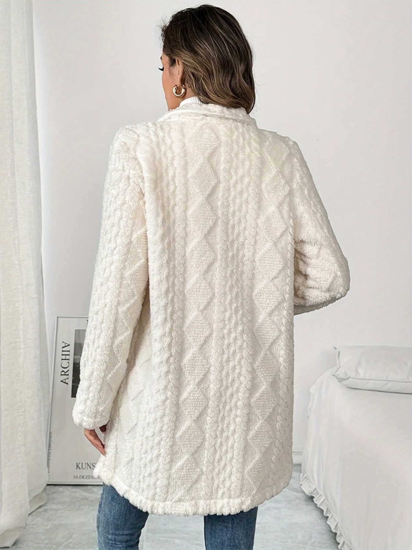 Other Fleece Double-Breasted Longline Coat Size XL / US 12-14 / IT 48-50 - 2 Thumbnail