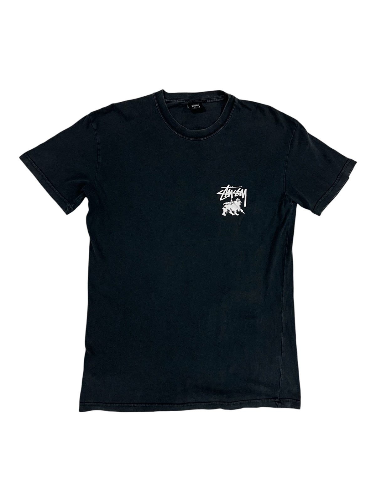 Stussy × Vintage Y2K Stussy Rasta Big Lion Back Hit Australia Black Shirt Size US M / EU 48-50 / 2 - 3 Thumbnail