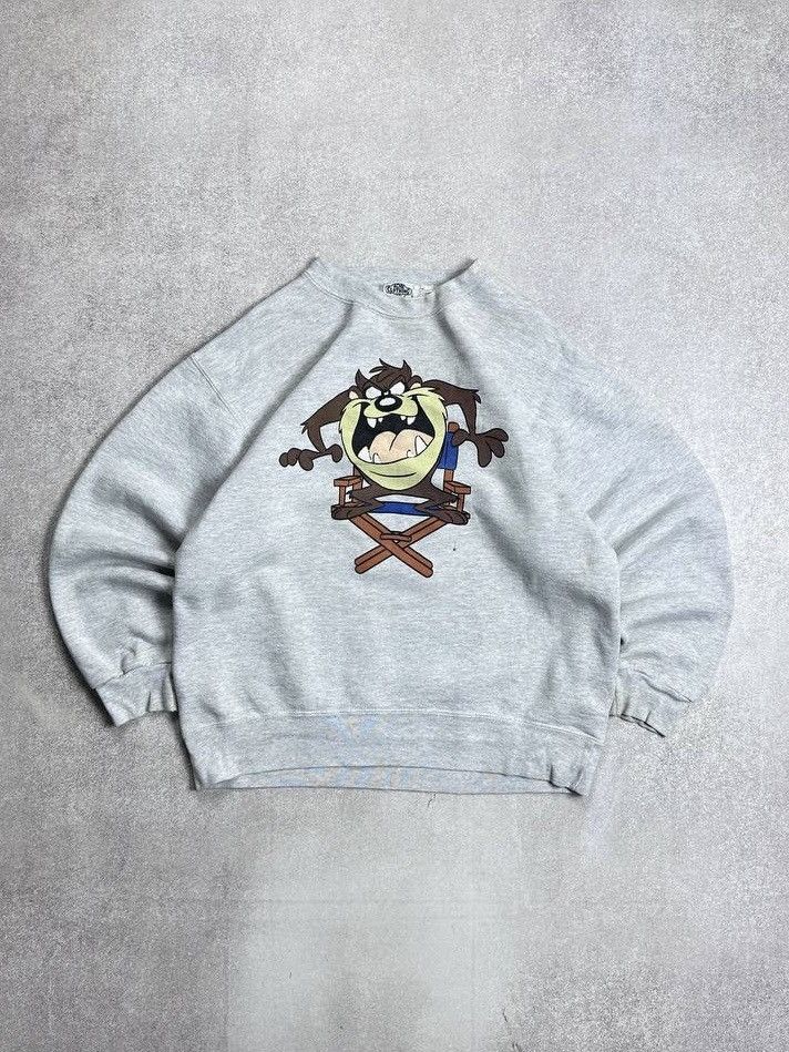 Vintage × Warner Bros Vintage 90s Taz Tazmanian Devil Looney Tunes Sweatshirt M Size US M / EU 48-50 / 2 - 1 Thumbnail