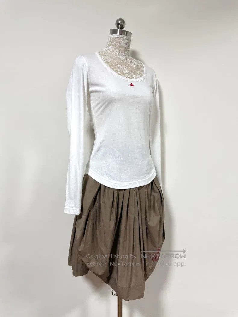 Vivienne Westwood Vivienne Westwood White red Saturn embroidered long-sleeve Size L / US 10 / IT 46 - 3 Thumbnail