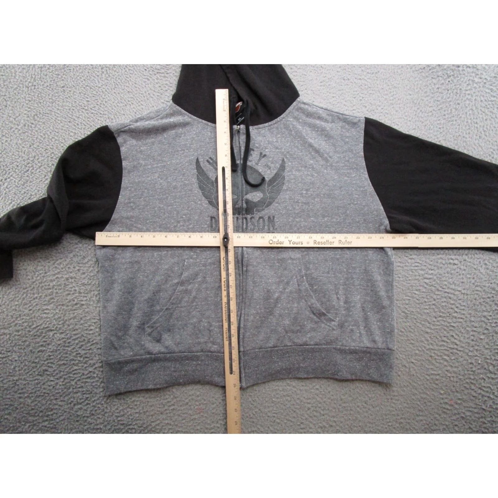 Harley Davidson Harley-Davidson Women's Full Zip Hoodie Sweatshirt XL Motorcycle Riding Multicolor Black Size XL / US 12-14 / IT 48-50 - 4 Thumbnail