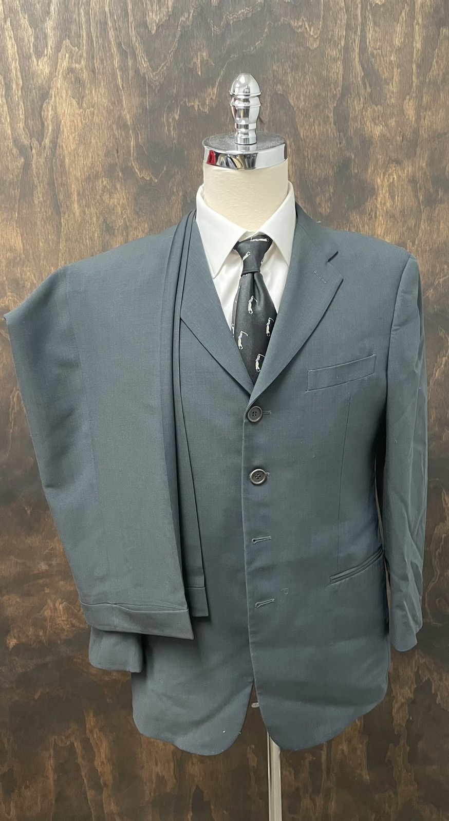 Giorgio Armani MANI Four Button Wool Suit Size 40S - 3 Thumbnail