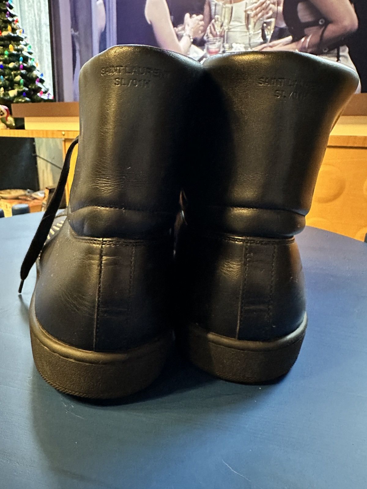 Hedi Slimane × Saint Laurent Paris Saint Laurent Paris SL/100H Black Sneakers with Studs Rare Size US 14 / EU 47 - 3 Thumbnail