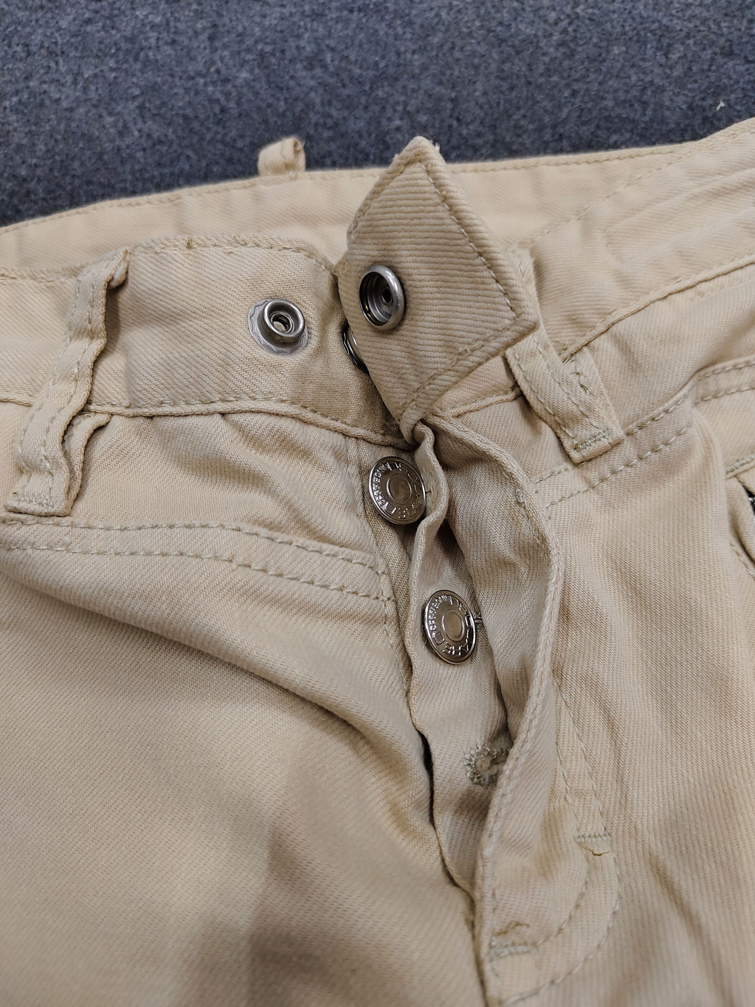 Dsquared2 Dsquared2- Punk Rock Minimal Ribbed Military Moto Slim Pants Size US 30 / EU 46 - 3 Thumbnail