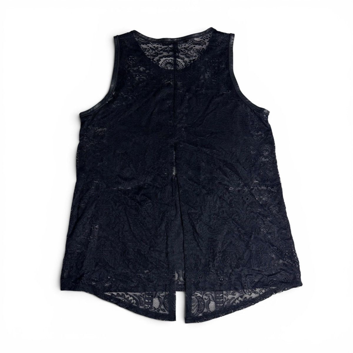 Bcbgmaxazria BCBG Max Azria Black Studded Leather Panel Lace Tank Top Size XS / US 0-2 / IT 36-38 - 13 Thumbnail