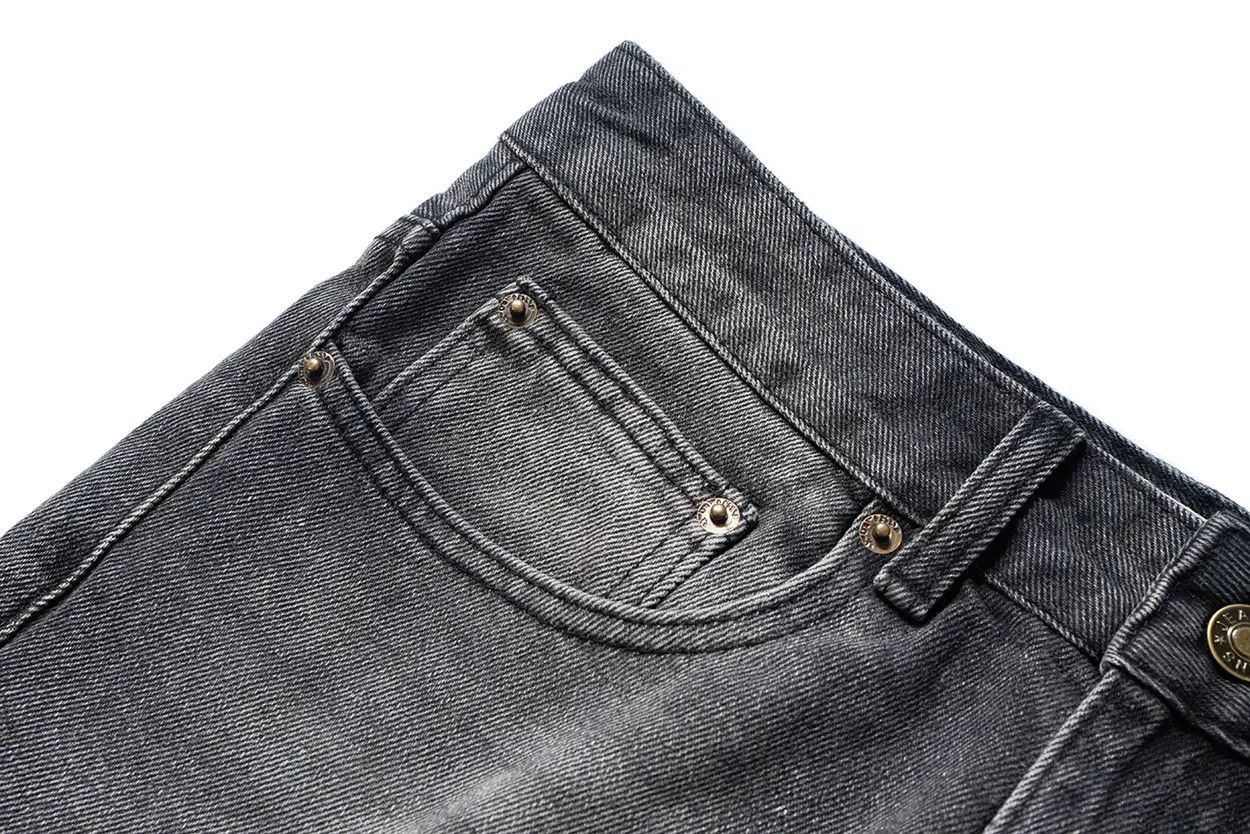 Jean × Vintage Washed Faded Black Grey Baggy Jeans Size US 32 / EU 48 - 4 Thumbnail