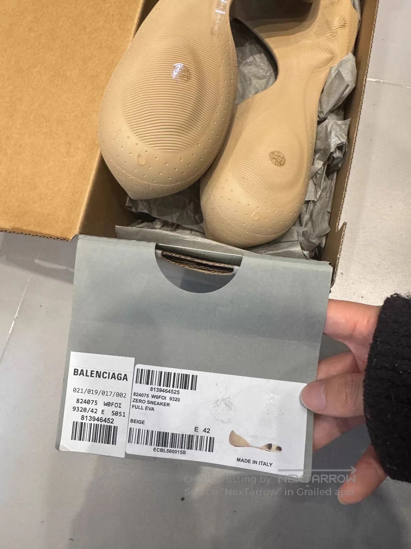 Balenciaga Beige Slip-On Shoes Size 9. Size US 9 / EU 42 - 4 Thumbnail