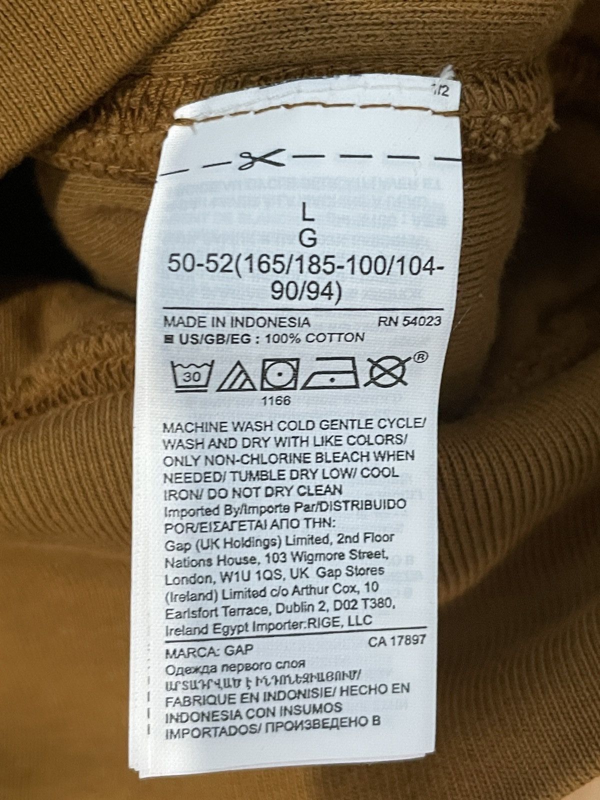 Gap × Kanye West × Yeezy SIZE LARGE Yeezy Gap Perfect Hoodie Light Brown Size US L / EU 52-54 / 3 - 3 Thumbnail