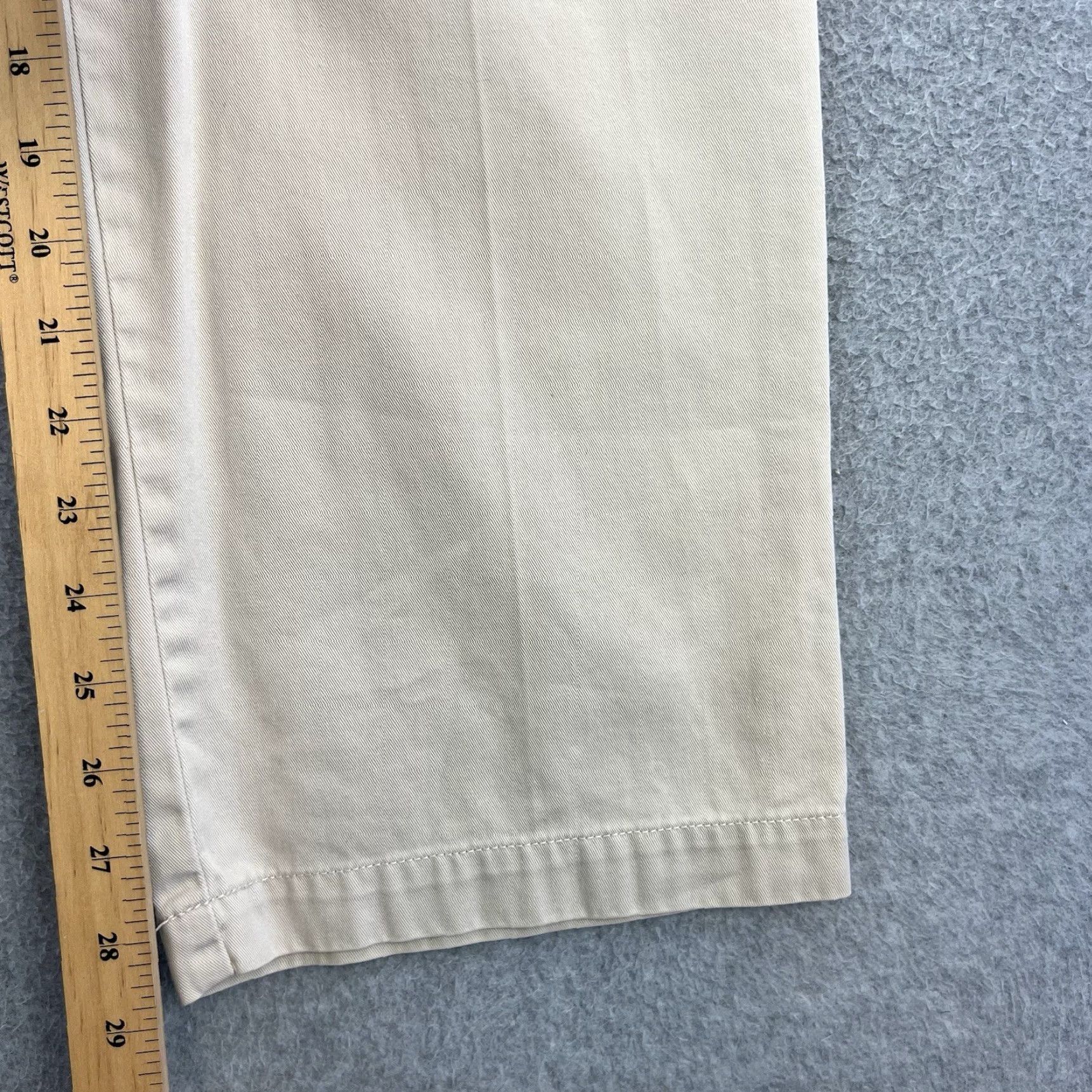 Tommy Hilfiger Tommy Hilfiger Pants Womens 12 Beige Straight Leg Casual Preppy Ladies Size 34" / US 12 / IT 48 - 3 Thumbnail