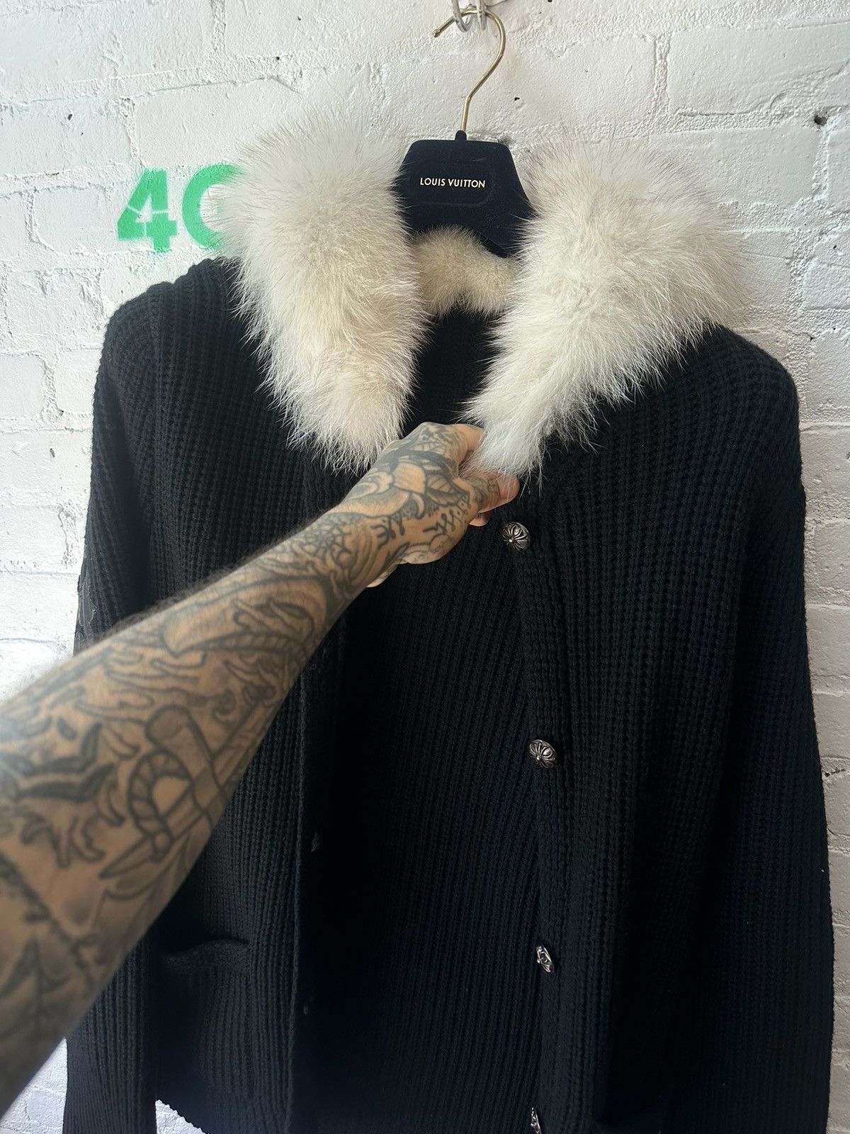 Chrome Hearts CHROME HEARTS RARE CASHMERE FOX !! Patch Jacket L XL Size US L / EU 52-54 / 3 - 5 Thumbnail
