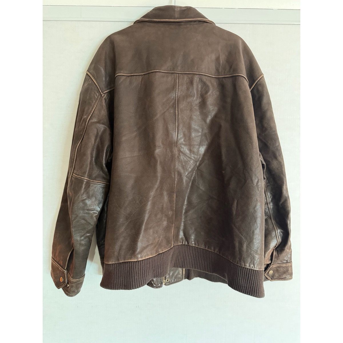 Cherokee VINTAGE CHEROKEE BROWN LEATHER BOMBER JACKET Size US XXL / EU 58 / 5 - 6 Thumbnail