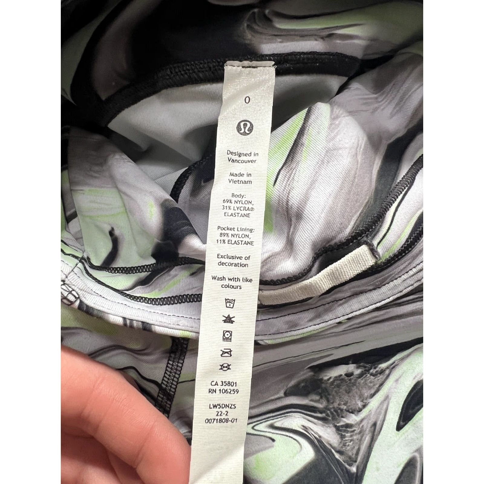 Lululemon Lululemon Speed Pants - Women - 0 - 28in - Multicolor Marble Green Gray - Pants - Activewear - Regular - Pull On - NWT Size 25" / US 0 / IT 36 - 7 Thumbnail