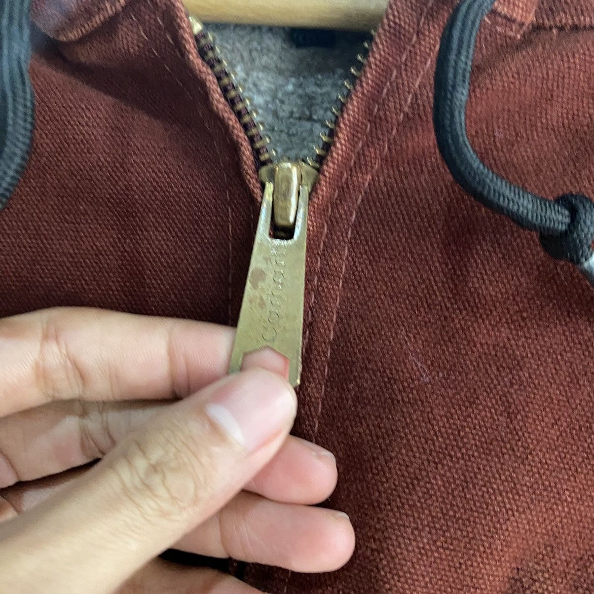 Carhartt Vintage Carhartt J141 Sherpa Lined Hooded Jacket Maroon Size US XXL / EU 58 / 5 - 12 Thumbnail