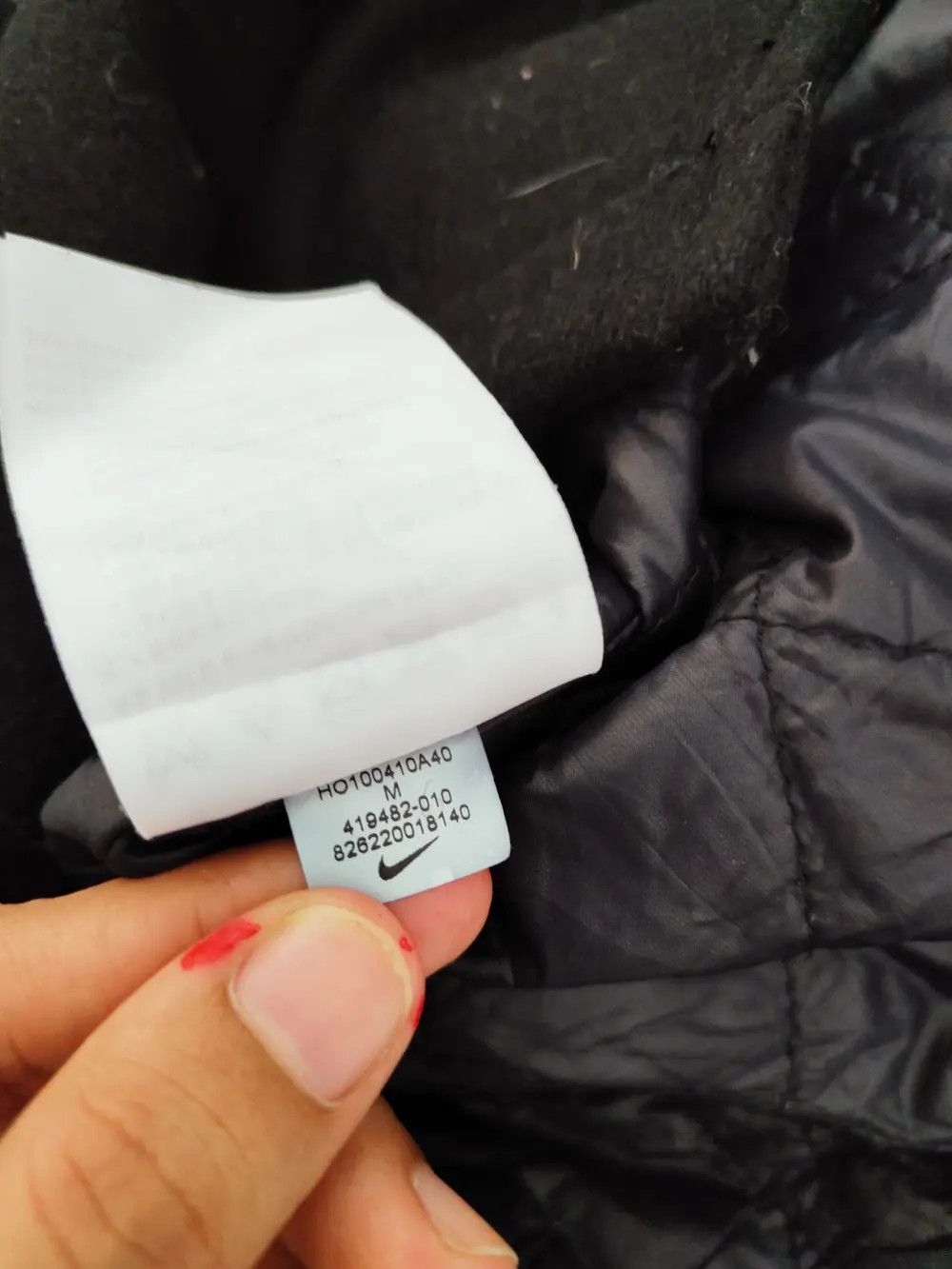 Nike DLL Nike Black Wool Leather varsity Jackets #W145 Size US M / EU 48-50 / 2 - 17 Thumbnail