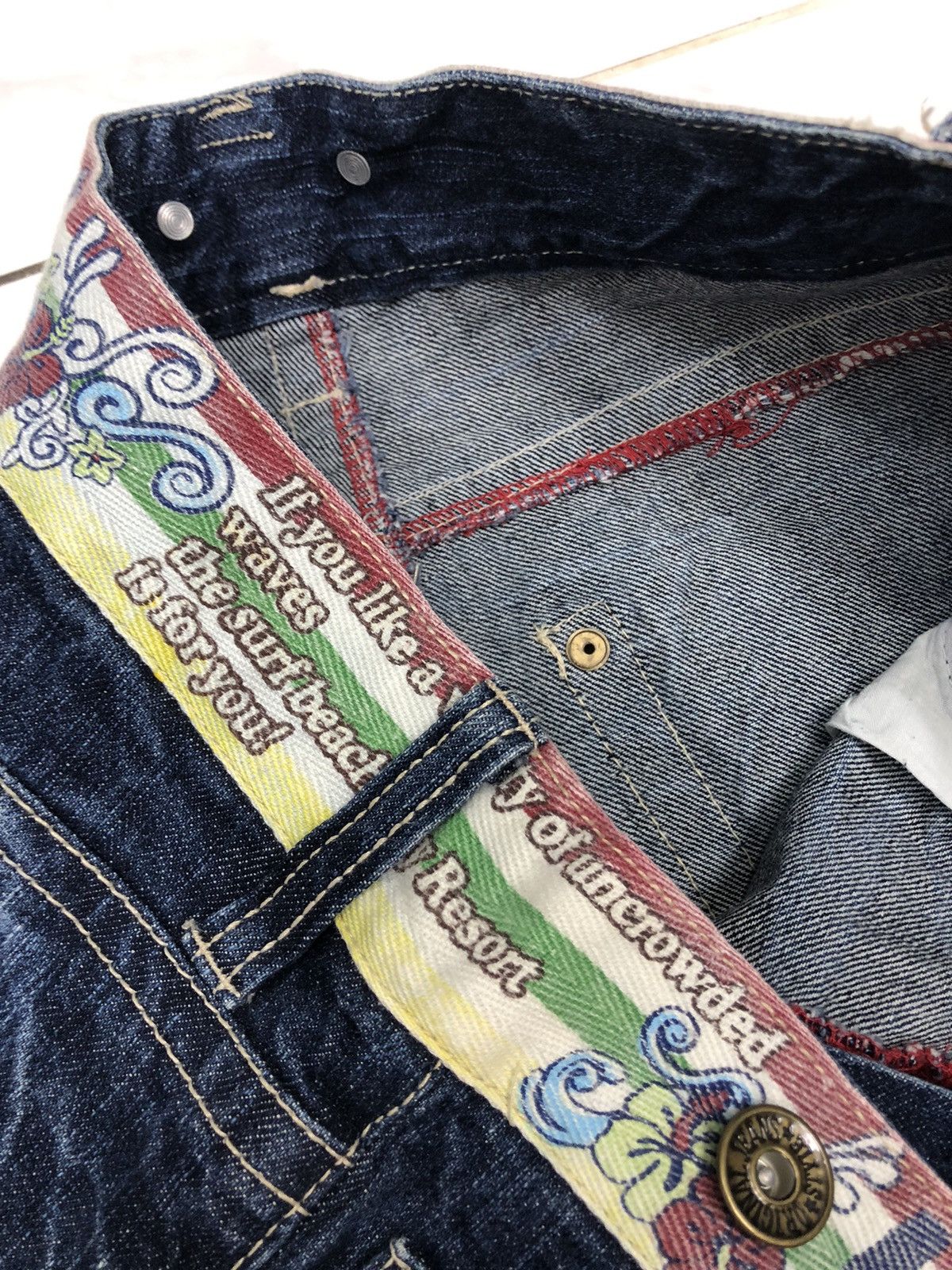 Hysteric Glamour HYPER BEACH DISTRESSED DENIM SKINNY JEANS Size US 31 - 10 Thumbnail
