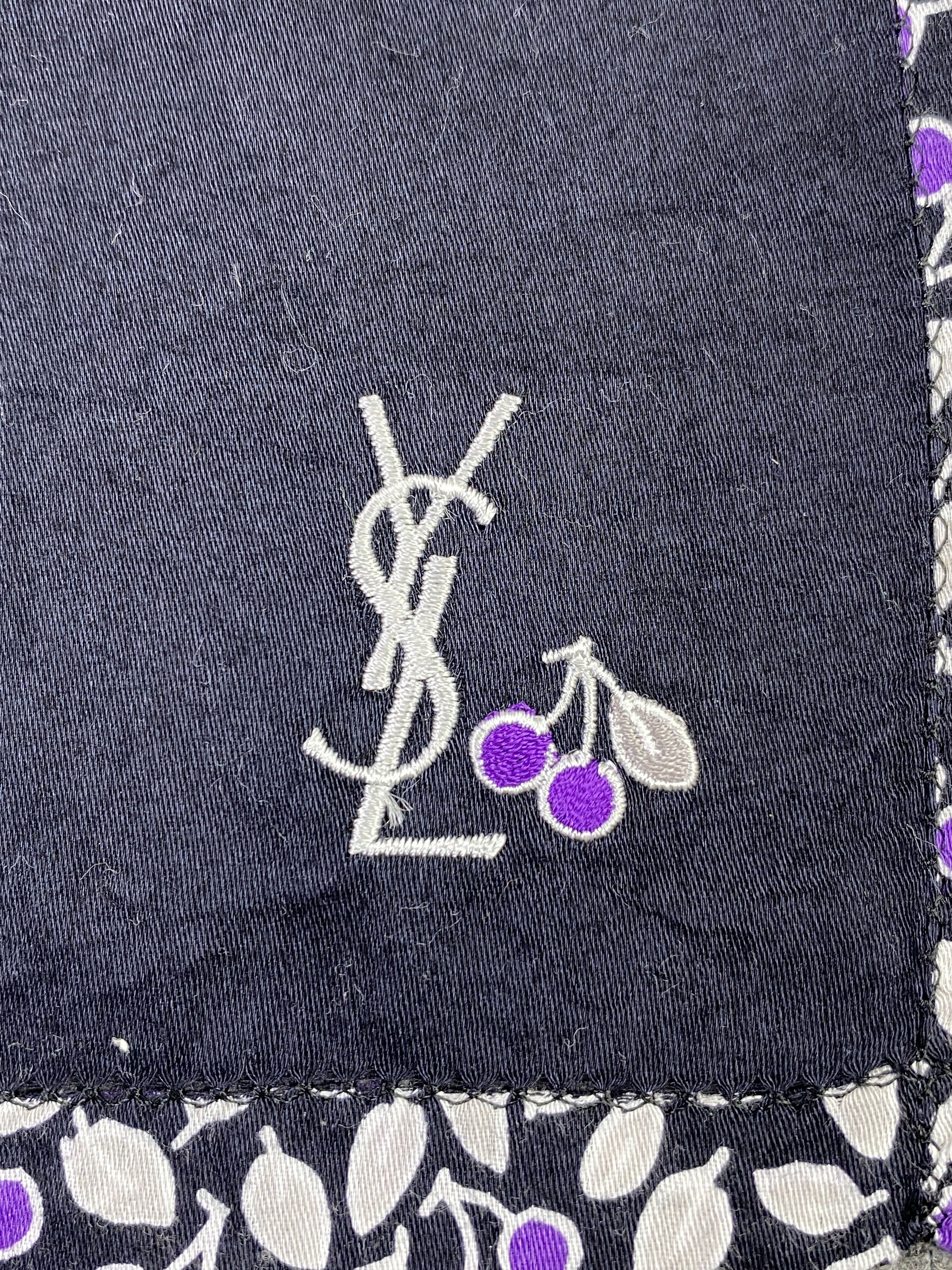 Yves Saint Laurent Yves Saint Laurent Handkerchief / Neckerchief KT0057 Size ONE SIZE - 7 Thumbnail