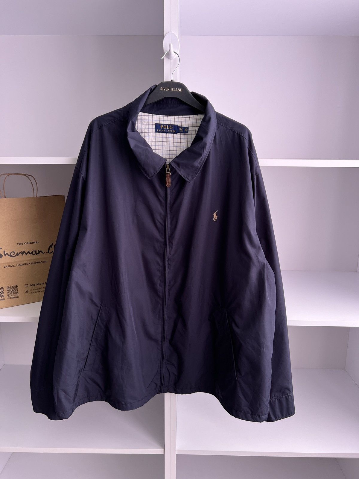 Polo Ralph Lauren × Vintage Vintage Polo Ralph Lauren Navy Jacket Size US XXL / EU 58 / 5 - 2 Thumbnail