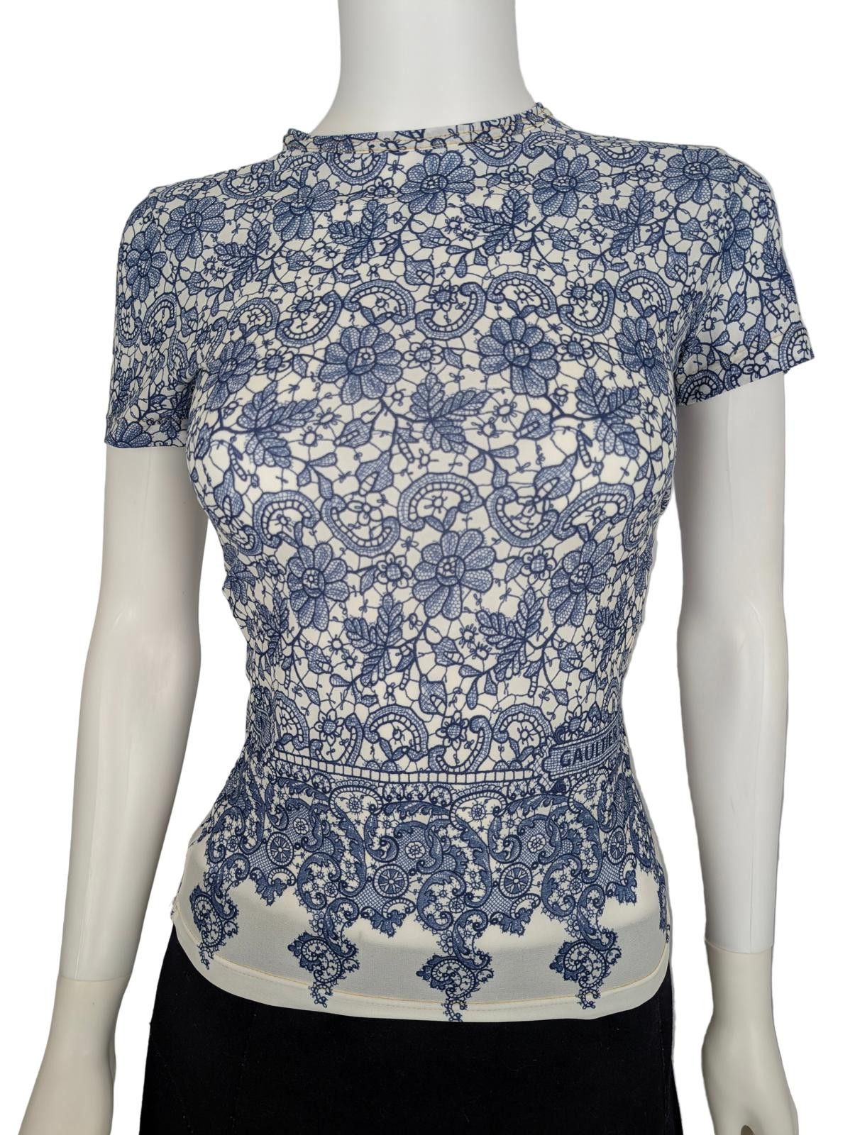 Jean Paul Gaultier Jean Paul Gaultier Jeans Lace Top Size S / US 4 / IT 40 - 1 Thumbnail