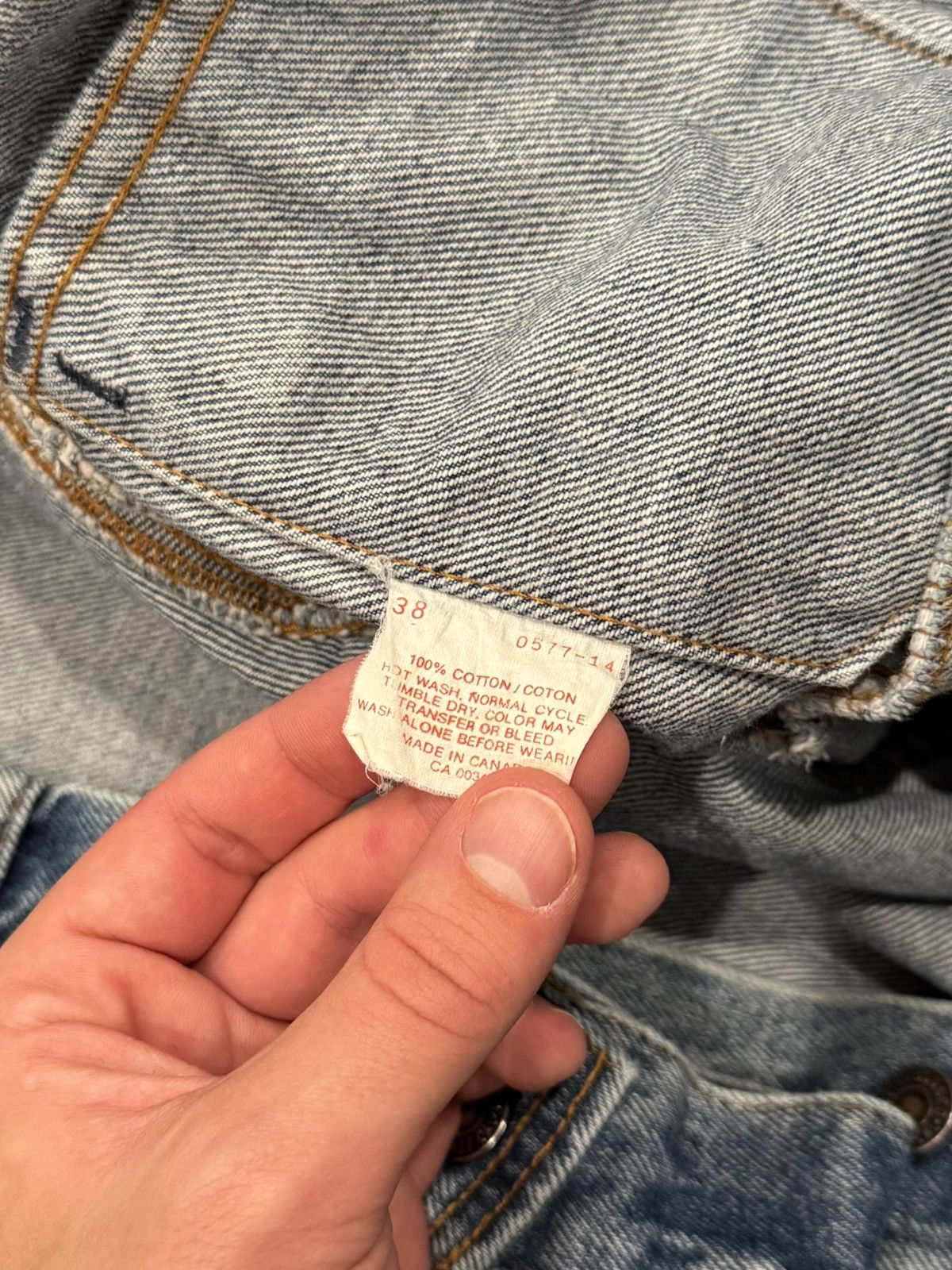 Levi's Vintage 80’s Levi’s Denim Trucker Jacket 70506 0216 Size 38 Size US S / EU 44-46 / 1 - 6 Thumbnail