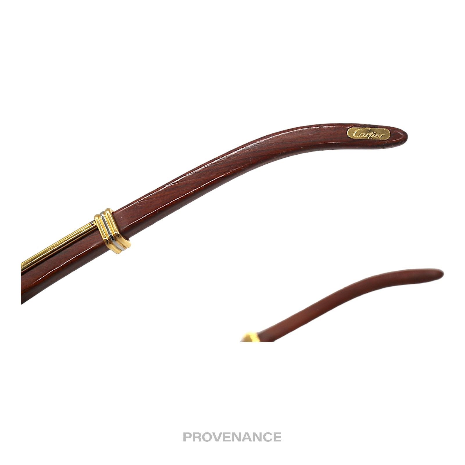 Cartier 🔴 Cartier Bagatelle Wood Sunglasses- Brown Size ONE SIZE - 11 Thumbnail