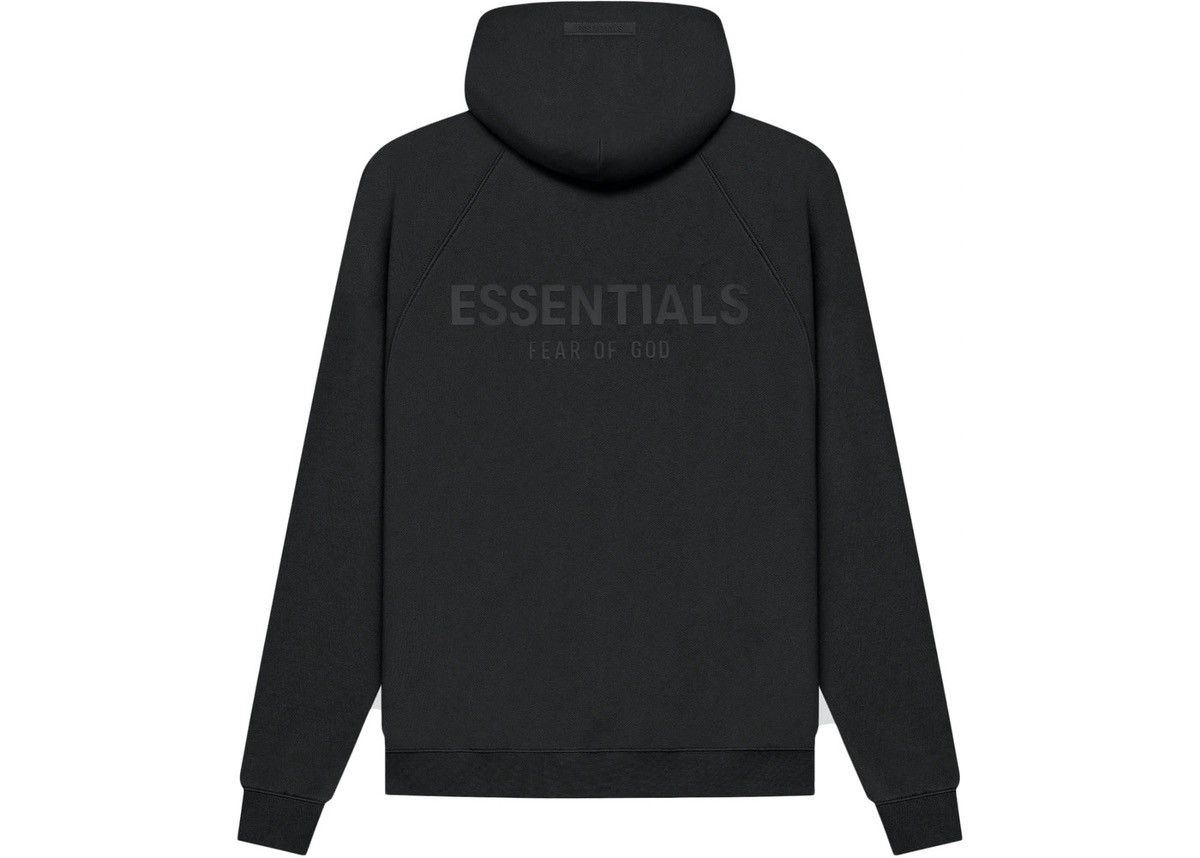 Fear of God SS21 Fear of God Essentials Pull-Over Hoodie Black Size M Size US M / EU 48-50 / 2 - 15 Thumbnail