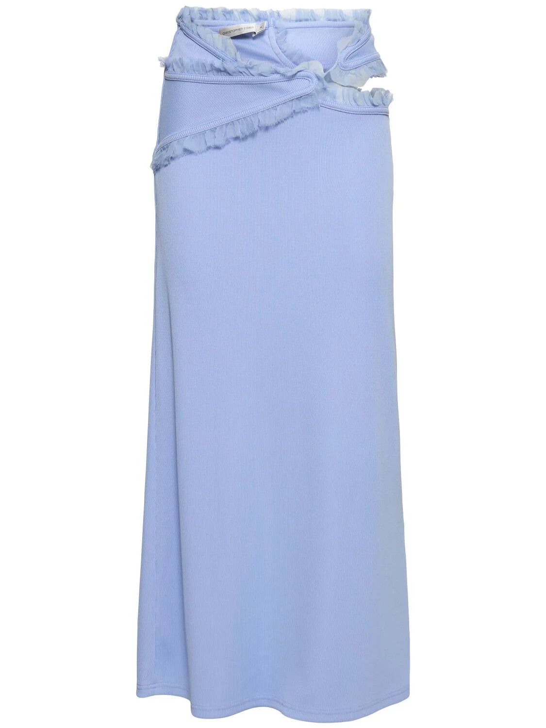 Christopher Esber o1mle0325 Carina Interlinked Long Skirt in Light Blue Size 27" / US 4 / IT 40 - 1 Thumbnail