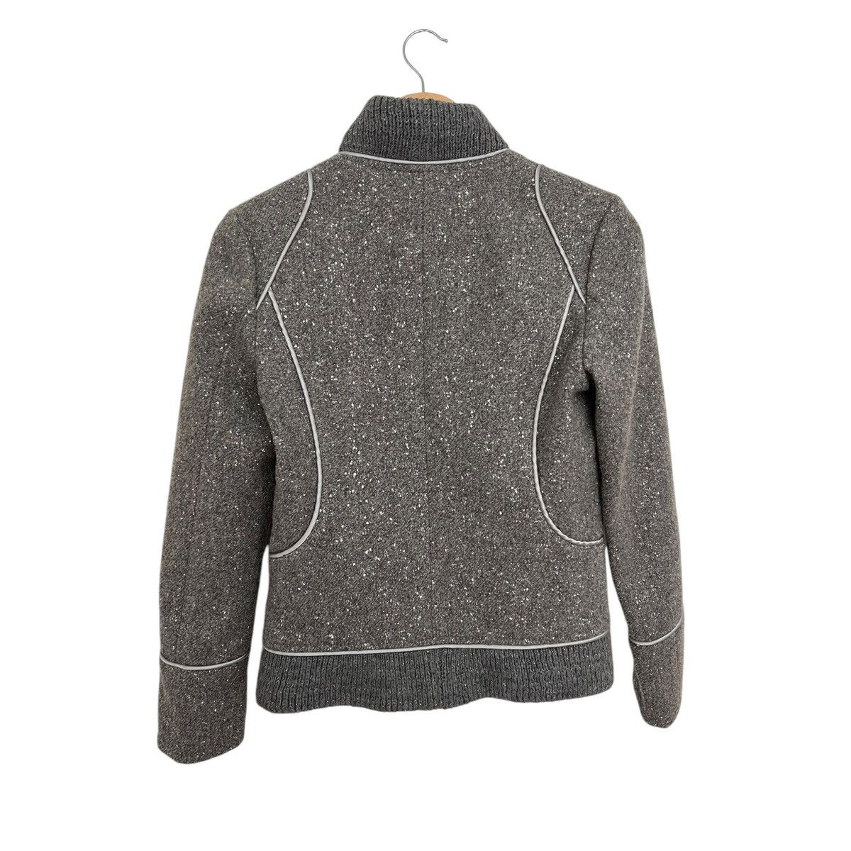 Issey Miyake Issey miyake glitter piping line wool jacket 1/2 Size S / US 4 / IT 40 - 4 Thumbnail