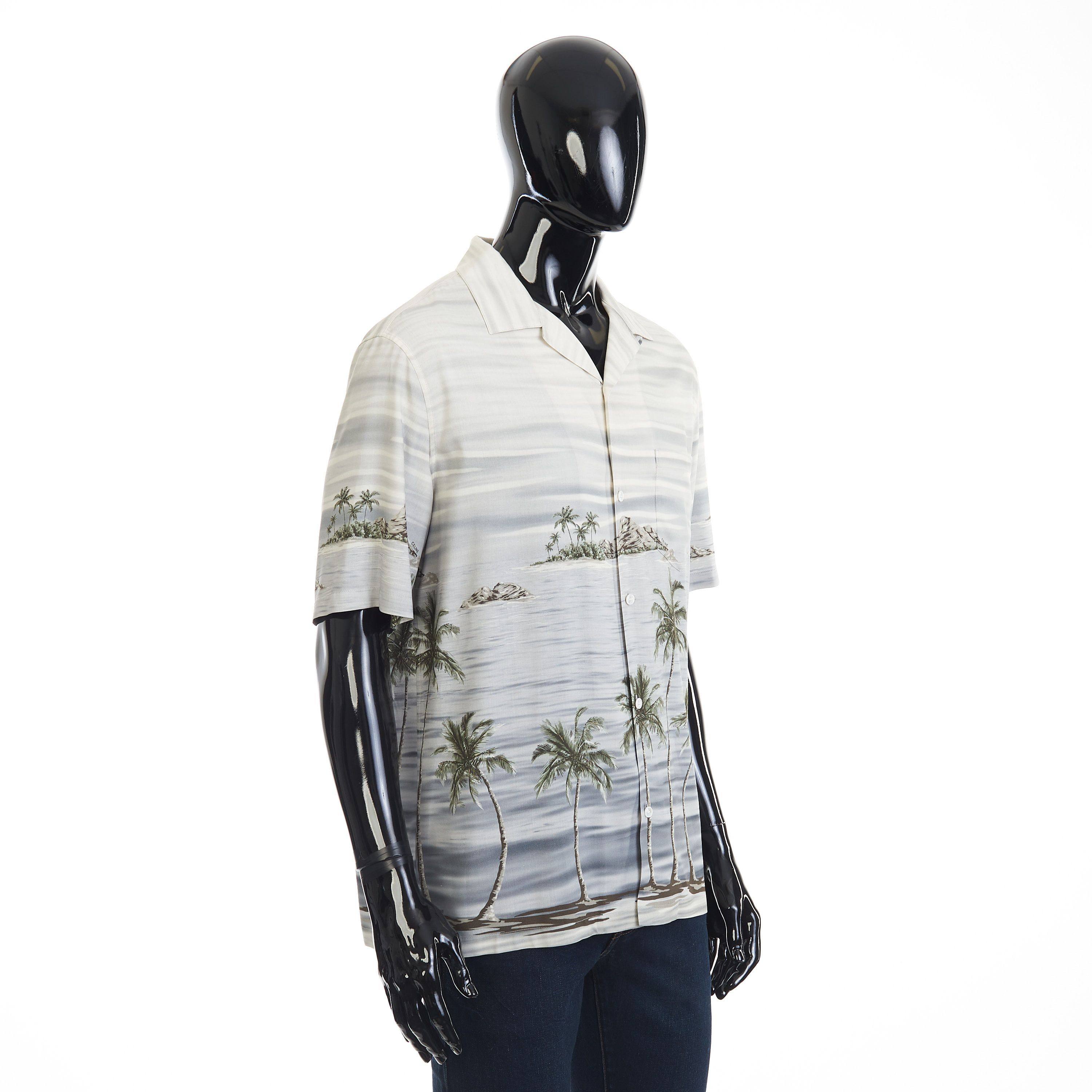 Celine Loose Hawaiian Shirt - Archipelago Print Viscose Size US M / EU 48-50 / 2 - 8 Thumbnail