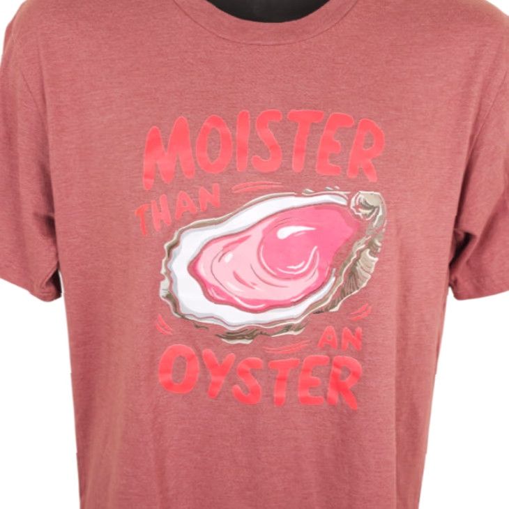 Pinko Moister Than An Oyster T Shirt Mens Size Medium Pink Funny Joke Humor Size US M / EU 48-50 / 2 - 2 Thumbnail