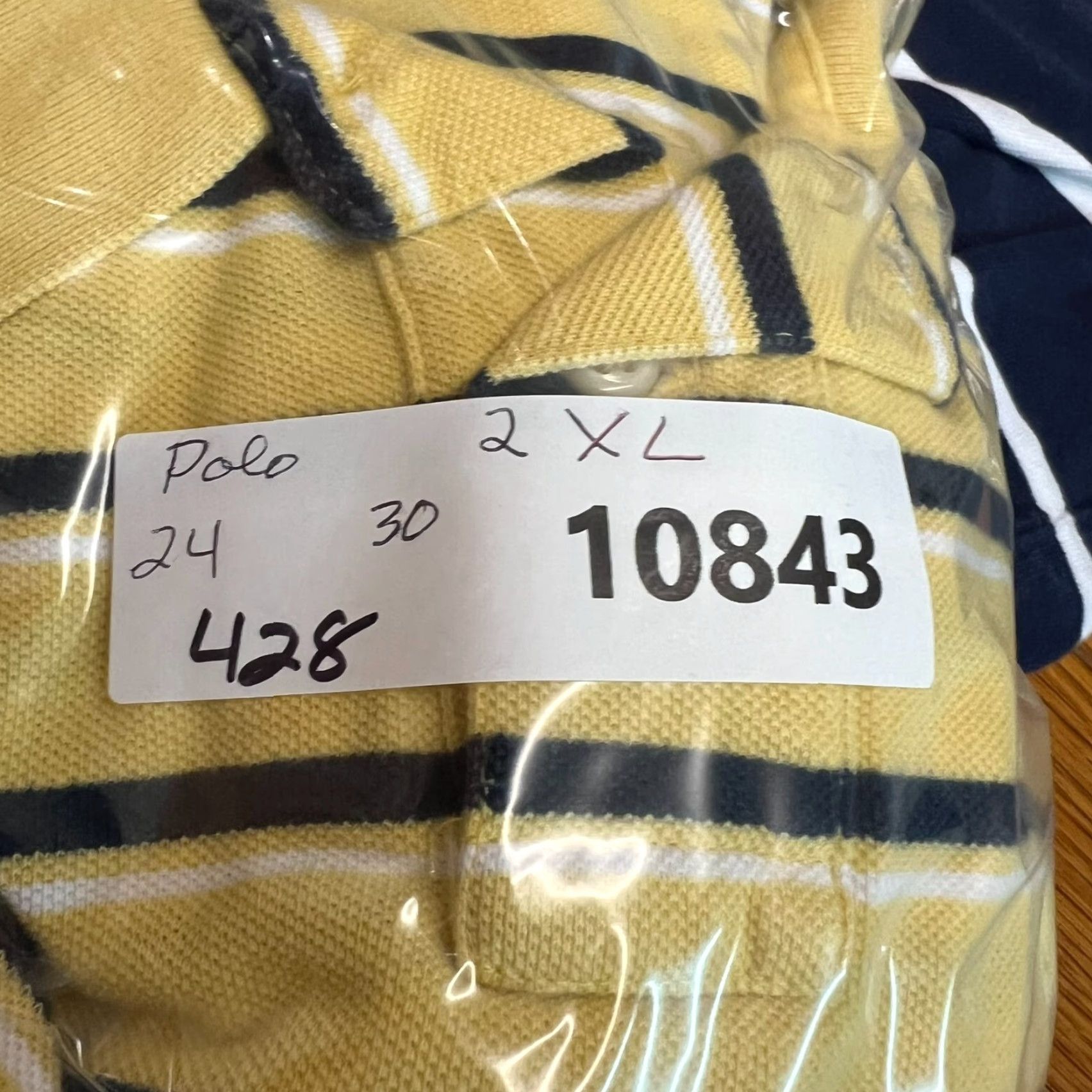 Ralph Lauren Ralph Lauren Polo Shirt Mens 2XL Short Sleeve Striped Yellow Custom Size US XXL / EU 58 / 5 - 8 Thumbnail