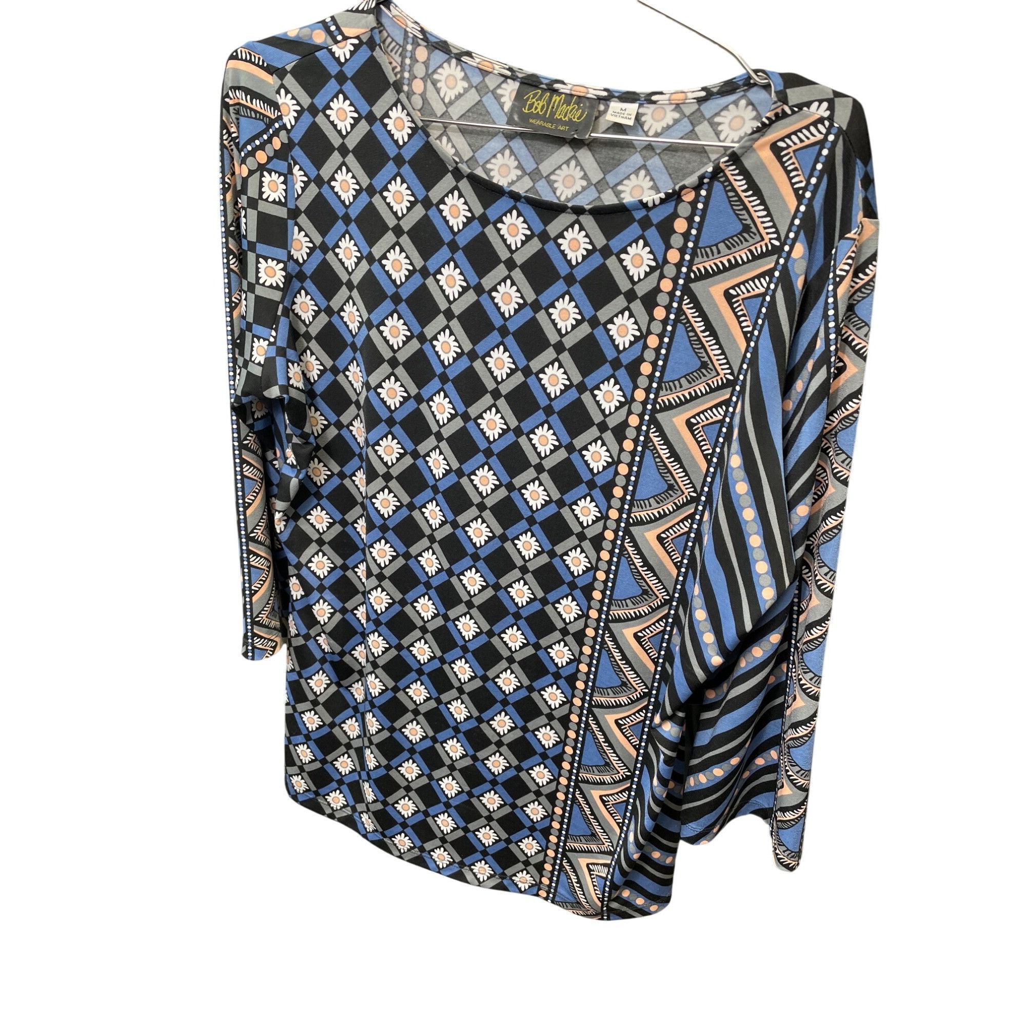 Bob Mackie Bob Mackie Wearable Art Womens Flor Long Sleeve Blouse SKU 9 Size M / US 6-8 / IT 42-44 - 1 Thumbnail