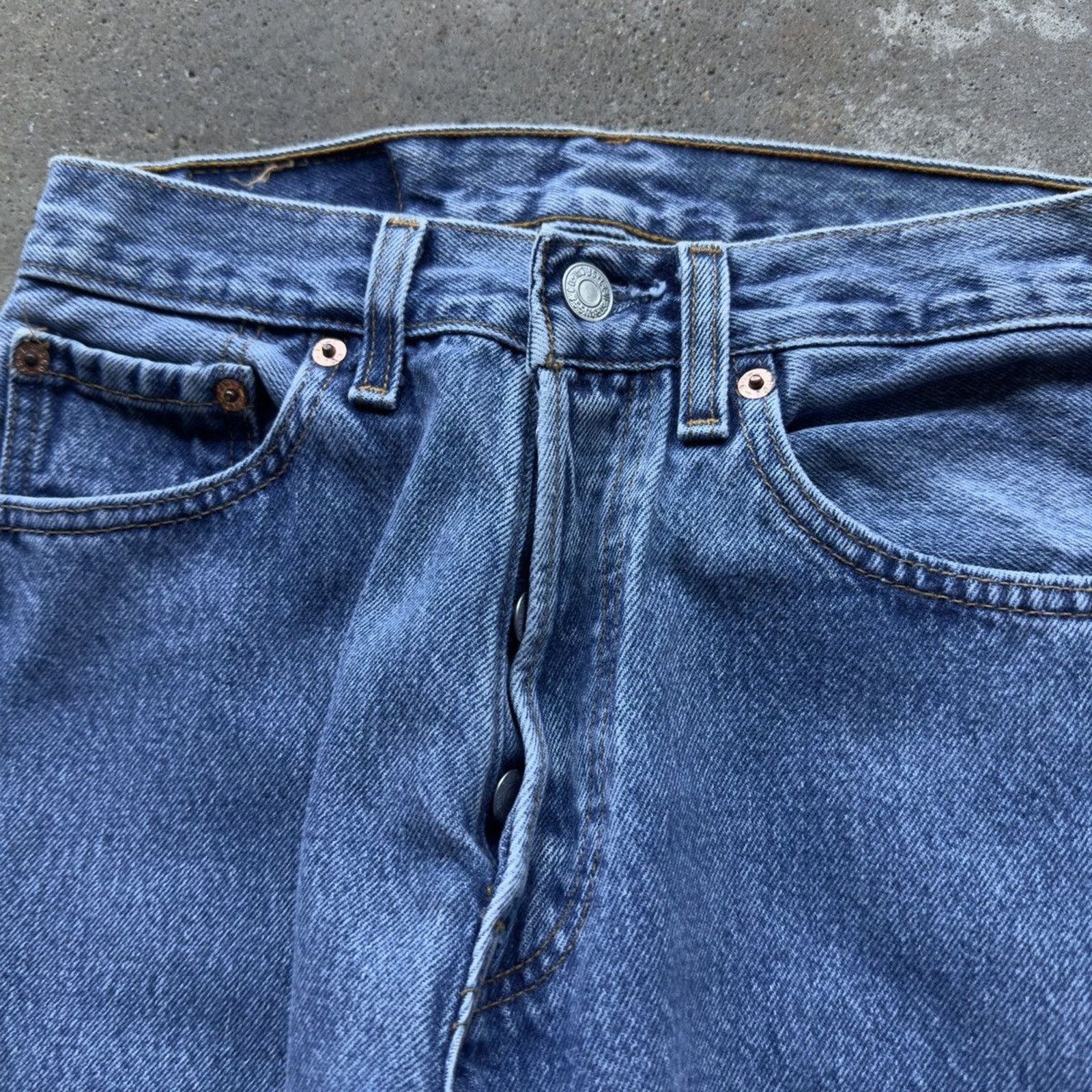 Vintage 90s Women’s Levi’s 501 Jeans Made in USA ERD Grunge Size 27" / US 4 / IT 40 - 7 Thumbnail