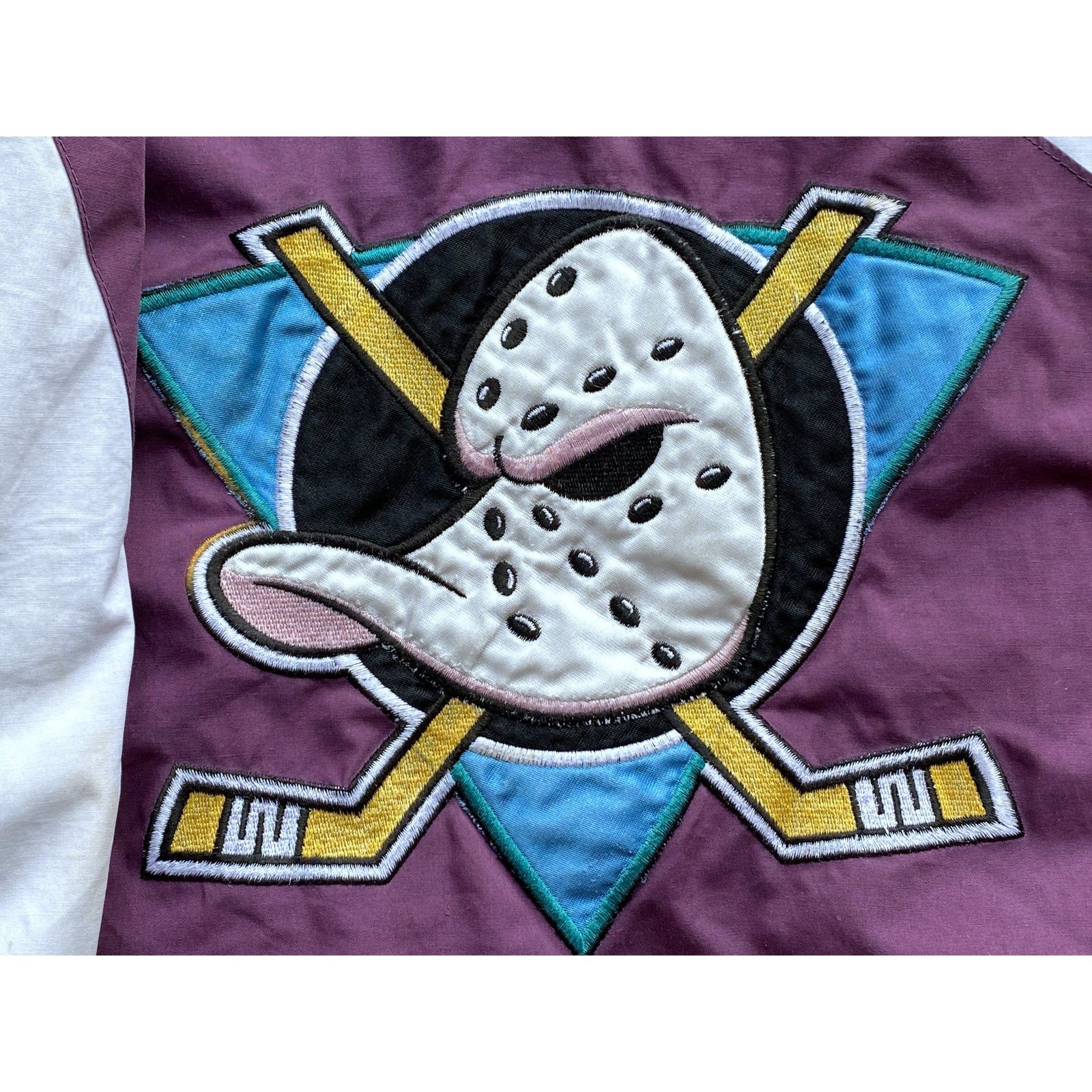 NHL × Starter RARE Anaheim Mighty Ducks 90s PRO PLAYER puffer L NHL vtg Size US L / EU 52-54 / 3 - 13 Thumbnail