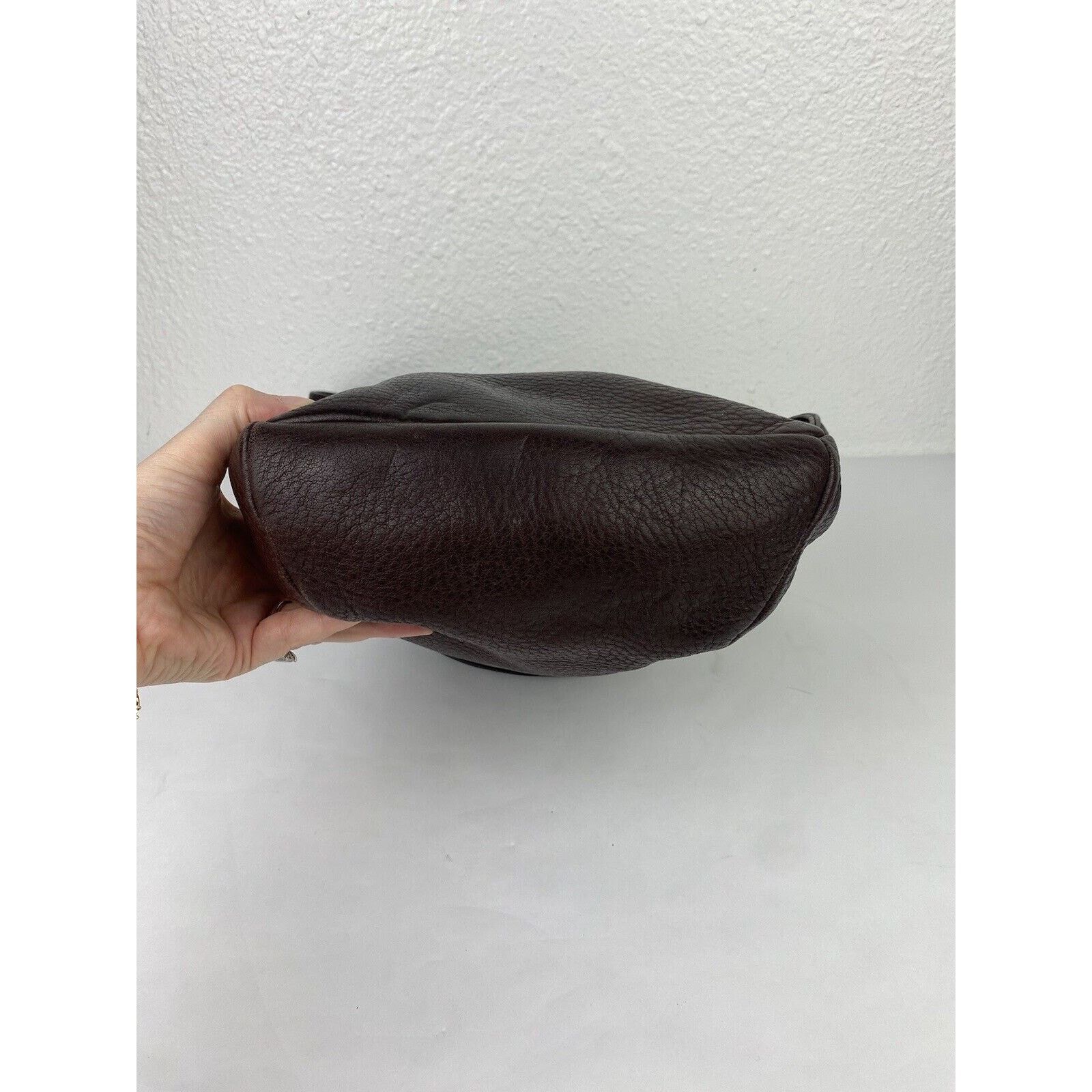 Other VTG LIBAIRE Pebbled Brown Leather Backpack Purse Bag 90's Size ONE SIZE - 7 Thumbnail