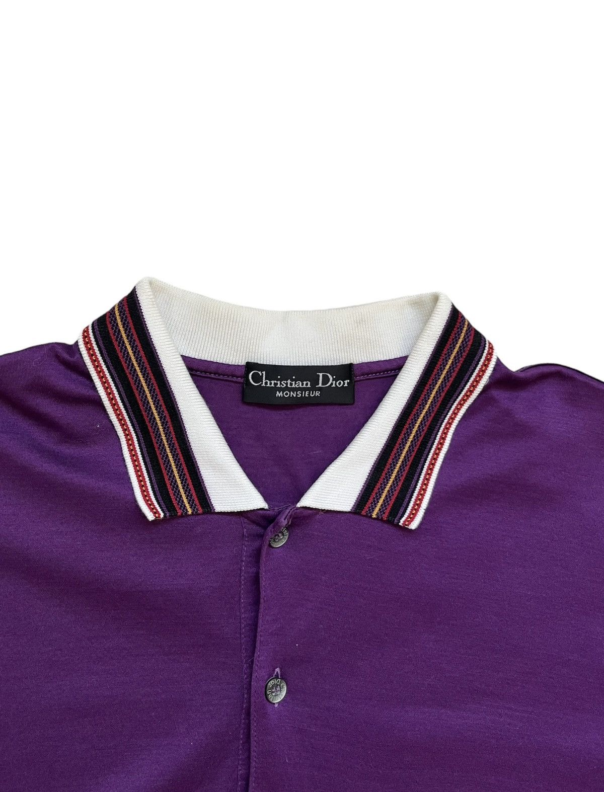 Christian Dior Monsieur × Dior × Vintage rare vintage 80s christian dior cotton polo shirt Size US L / EU 52-54 / 3 - 4 Thumbnail