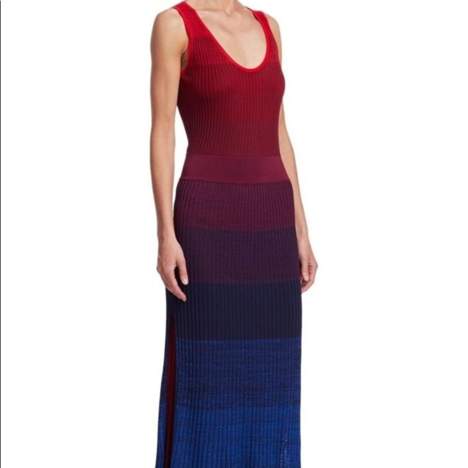 Elizabeth and James Elizabeth and James Red Blue Ombré Maxi Dress Sz S Size S / US 4 / IT 40 - 8 Thumbnail