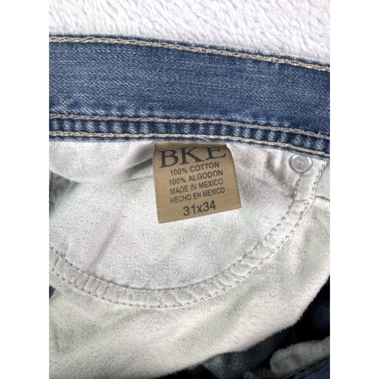 Vintage BKE Tyler Men's Blue Jeans 31x34 Bootcut Medium Wash Denim Jean's Shirt Size US 31 - 7 Thumbnail
