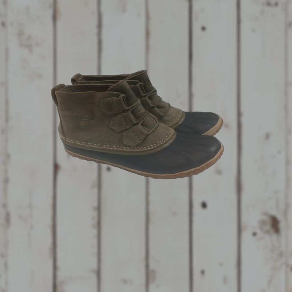 SOREL VINTAGE: No — Sorel Out N About Waterproof Duck Boots Womens SZ 6 Elk Green/Black NL2133-365 Size US 4 / IT 34 - 1 Thumbnail